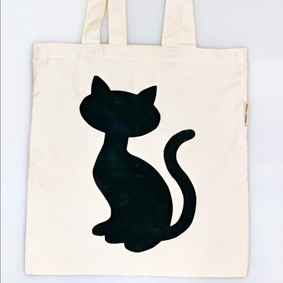 Cat tote bag. Brand new! Shopping bag, beach bag - Picture 1 of 4